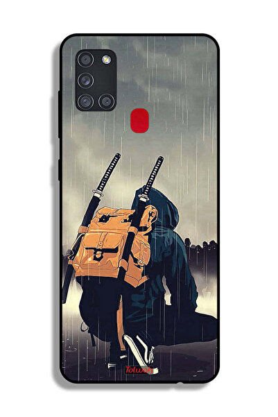 Tolwak غطاء حماية لهاتف سامسونج جالاكسي A21s بتصميم سيف ساموراي الرقمي