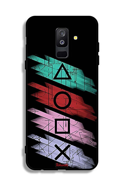 Tolwak سامسونج جالاكسي A6 بلس (2018) غطاء واقي لرموز ألعاب الحبار