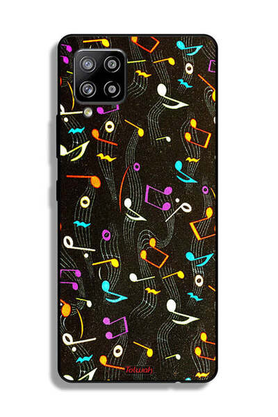 Tolwak غطاء حماية لهاتف سامسونج جالاكسي M42 5G بنمط قماش موسيقي