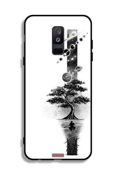 Tolwak غطاء حماية لهاتف Samsung Galaxy A6 Plus (2018) بتصميم فن الأرض والفضاء