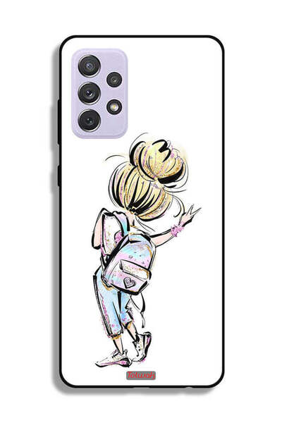 Tolwak غطاء حماية لهاتف سامسونج جالاكسي A72 5G بتصميم فتاة العودة إلى المدرسة