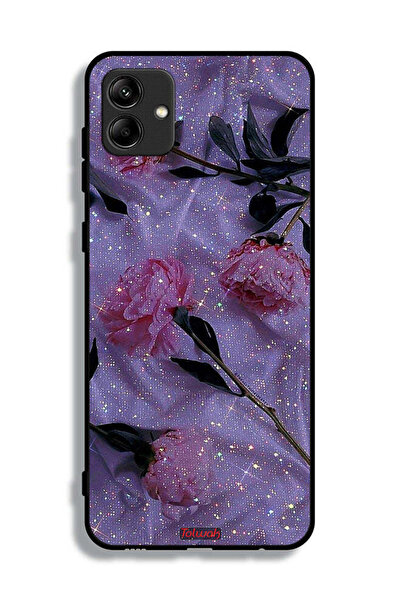 Tolwak غطاء حماية لهاتف سامسونج جالاكسي A04 بنقشة ورود لامعة