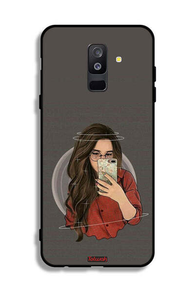 Tolwak غطاء حماية لهاتف Samsung Galaxy A6 Plus (2018) لالتقاط صورة سيلفي
