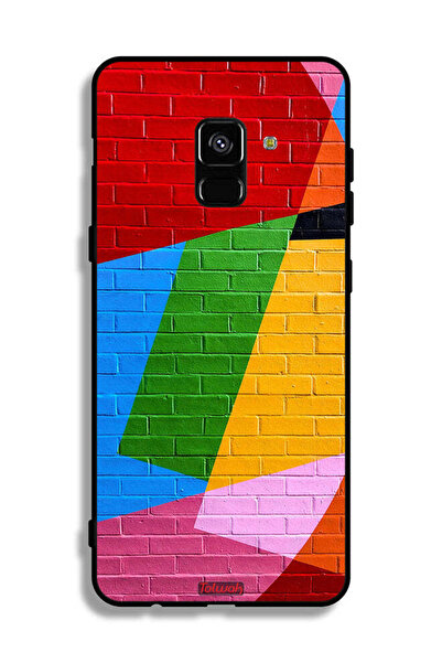Tolwak غطاء حماية لهاتف Samsung Galaxy A8 Plus (2018) برسومات جدارية ملونة