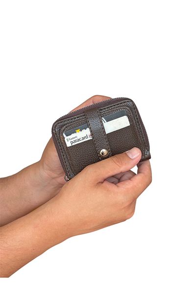 Tisaati Premium Series Special Boxed Luxury Leather Horizontal Zippered Sports Wallet Belt Card Holder and Prayer Beads Men's Set