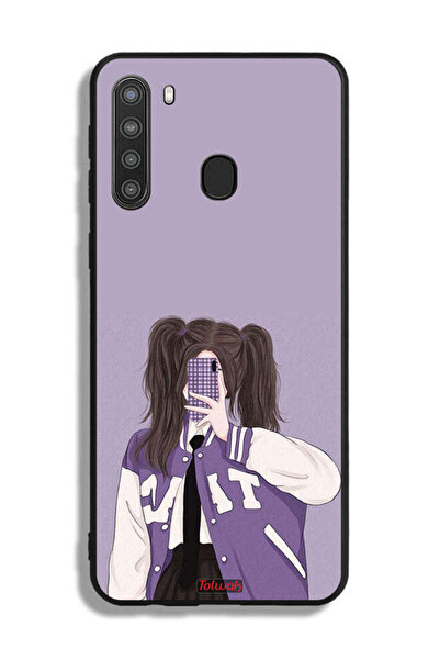 Tolwak غطاء حماية لهاتف سامسونج جالكسي A21 لالتقاط صورة سيلفي