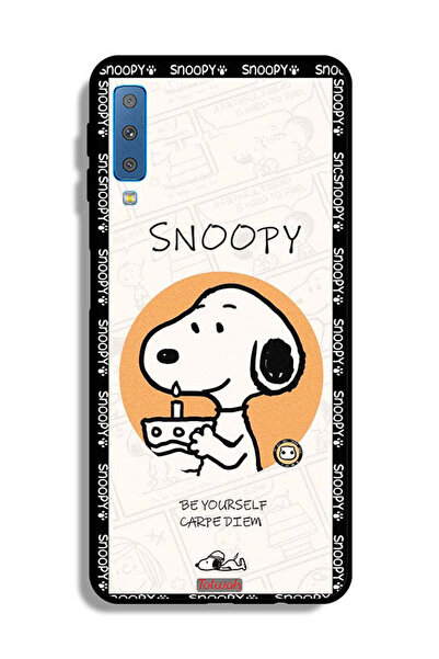 Tolwak غطاء حماية لهاتف Samsung Galaxy A7 (2018) بتصميم سنوبي "كن نفسك"