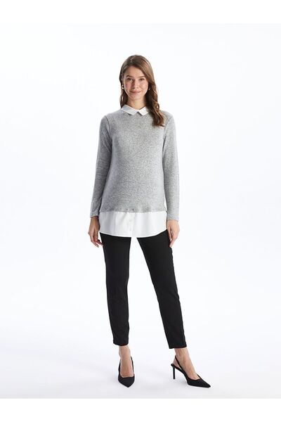 LC Waikiki Standard Fit Maternity Trousers with Abdominal Panel