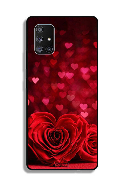 Tolwak غطاء حماية لهاتف Samsung Galaxy A71 5G بتصميم زهور على شكل قلب وفن تجريدي