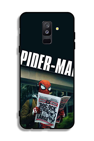 Tolwak غطاء حماية لهاتف Samsung Galaxy A6 Plus (2018) بتصميم سبايدرمان يقرأ ص...