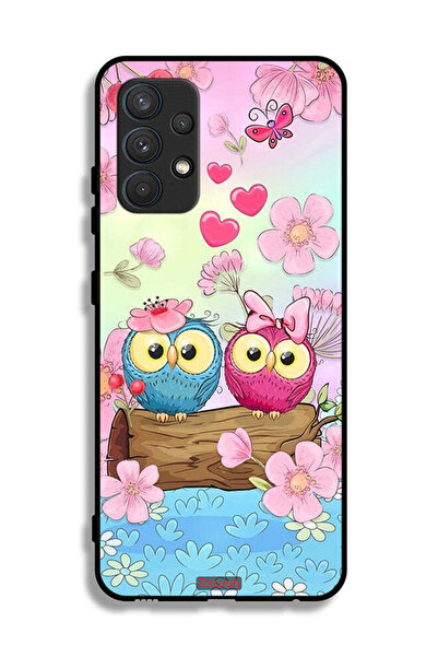 Tolwak Samsung Galaxy A32 4G Protective Case Cover Cute Owls Art