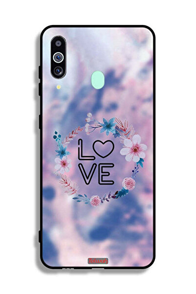 Tolwak غطاء حماية لهاتف سامسونج جالكسي A60 بتصميم خاتم الحب بين الزهور