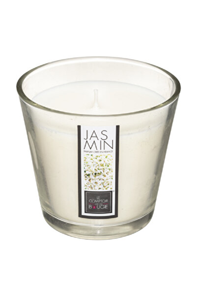 Atmosphera شمعة نينا طويلة الأمد برائحة الياسمين، بيضاء، 190 غرام