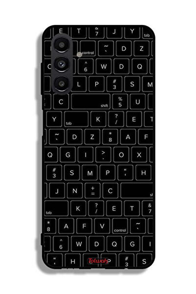 Tolwak غطاء حماية لهاتف Samsung Galaxy A04s بنمط مفاتيح لوحة المفاتيح العشوائية