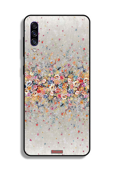 Tolwak غطاء حماية لهاتف Samsung Galaxy A50 بتصميم زهور صغيرة وفن تجريدي