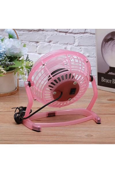 vivo Ventilator de masa, cu USB, diametru 14 cm, roz, Vivo T1527-PINK
