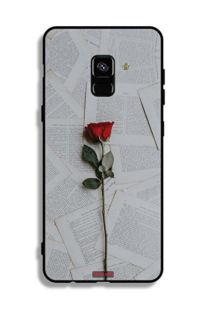 Tolwak غطاء حماية لهاتف سامسونج جالاكسي A8 بلس (2018) وردي على ورق