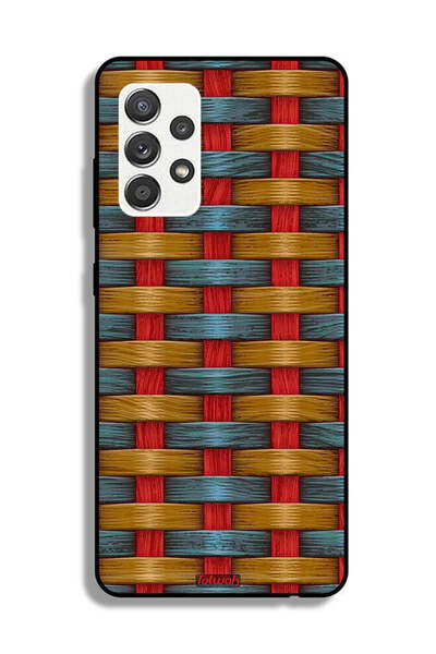Tolwak Samsung Galaxy M32 5G Protective Case Cover Strips Art Pattern