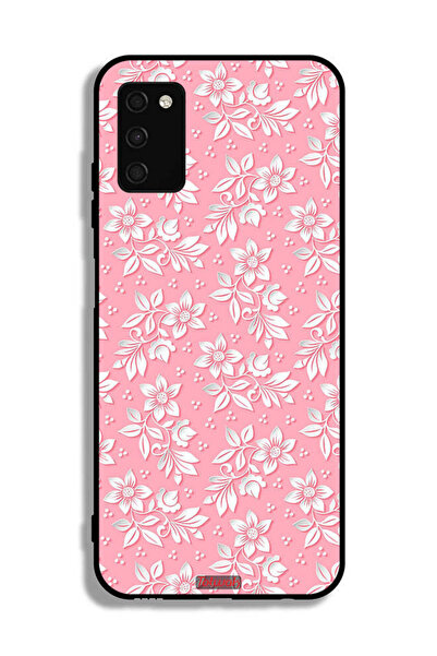 Tolwak Samsung Galaxy A03s Protective Case Cover Flowers Background Pattern