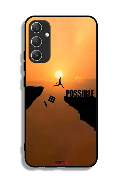 Tolwak غطاء حماية لهاتف سامسونج جالكسي A34 5G مطبوع عليه عبارة "أنا ممكن"