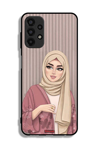 Tolwak Samsung Galaxy A13 4G Protective Case Cover Hijab Girl Art