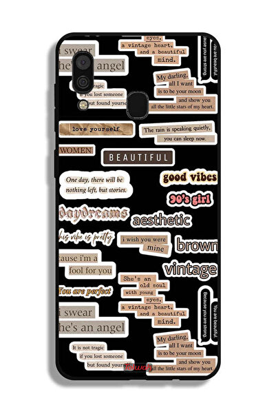 Tolwak Samsung Galaxy A20 Protective Case Cover Beautiful Quotes Stickers