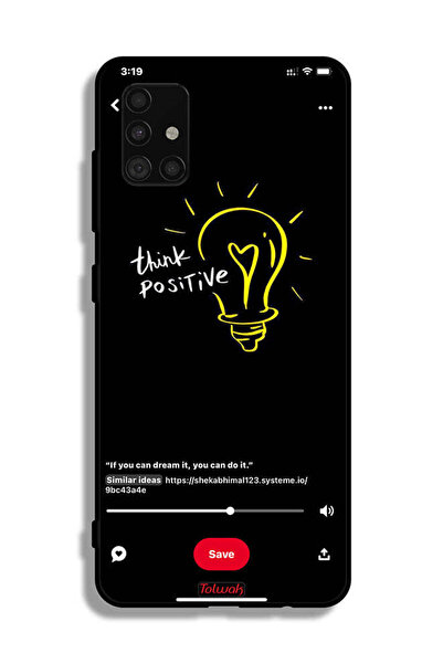 Tolwak غطاء حماية لهاتف سامسونج جالكسي A51 5G - فكر بإيجابية