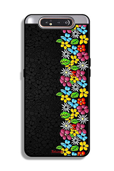 Tolwak غطاء حماية لهاتف سامسونج جالكسي A80 - فلاورز لاين