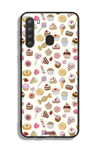 Tolwak غطاء حماية لهاتف Samsung Galaxy A21 بنمط العناصر المفضلة