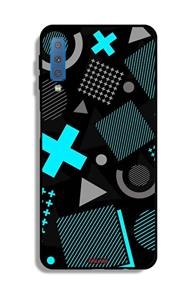 Tolwak غطاء حماية لهاتف Samsung Galaxy A7 (2018) برسومات أيقونات لعبة الحبار