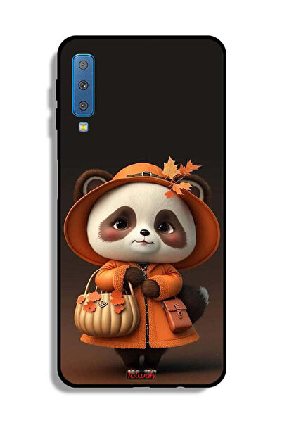 Tolwak غطاء حماية لهاتف Samsung Galaxy A7 (2018) بتصميم سيدة الباندا اللطيفة