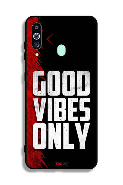 Tolwak غطاء حماية لهاتف سامسونج جالكسي A60 - Good Vibes Only