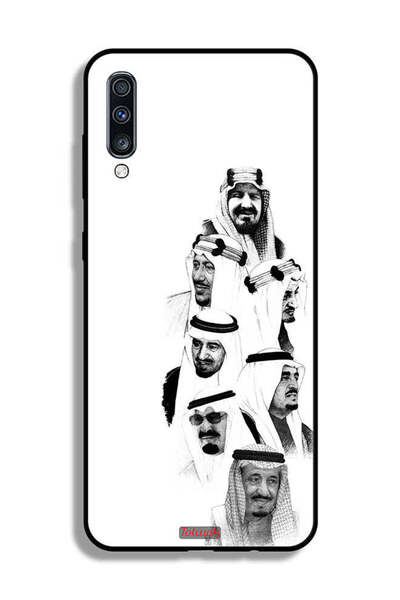 Tolwak Samsung Galaxy A70 Protective Case Cover Saudi Kings Art B_W