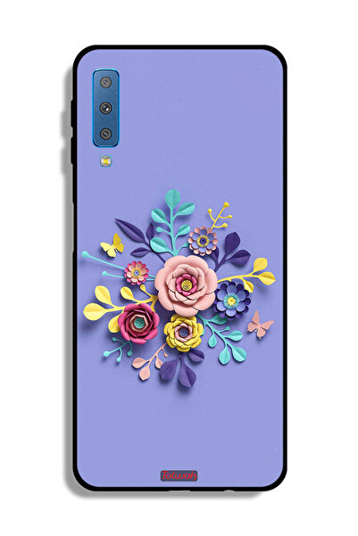 Tolwak غطاء حماية لهاتف Samsung Galaxy A7 (2018) بتصميم زهور