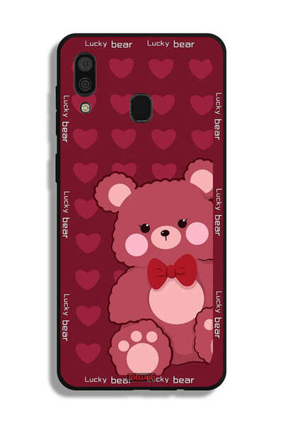 Tolwak غطاء حماية لهاتف سامسونج جالكسي A30 بتصميم الدب المحظوظ