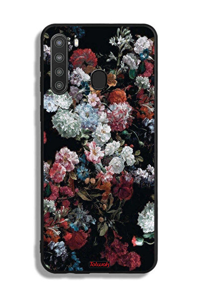 Tolwak غطاء حماية لهاتف سامسونج جالكسي A21 بنقشة ورود عتيقة