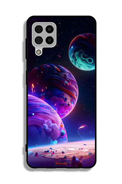 Tolwak غطاء حماية لهاتف سامسونج جالاكسي A22 4G بنمط كوكبي