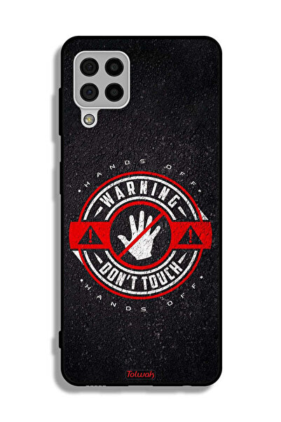 Tolwak Samsung Galaxy A22 4G Protective Case Cover Warning Do Not Touch