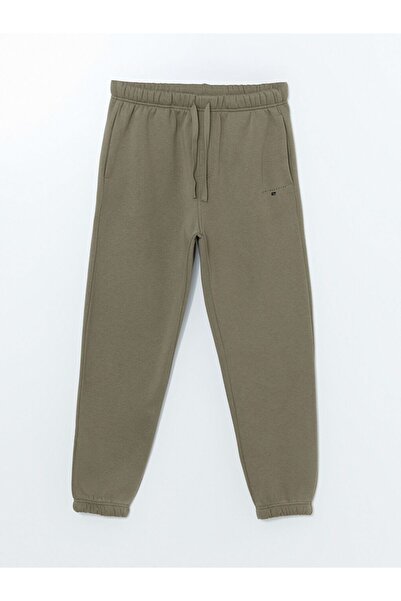 LC Waikiki Χακί άνετο ανδρικό παντελόνι jogger με χοντρό κορμό