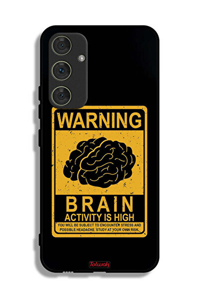 Tolwak غطاء حماية لهاتف Samsung Galaxy A54 5G تحذير: نشاط الدماغ مرتفع