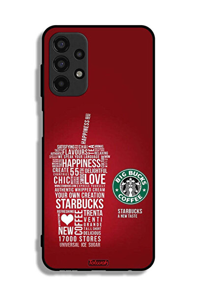 Tolwak Samsung Galaxy A13 4G Protective Case Cover Coffee Sticker