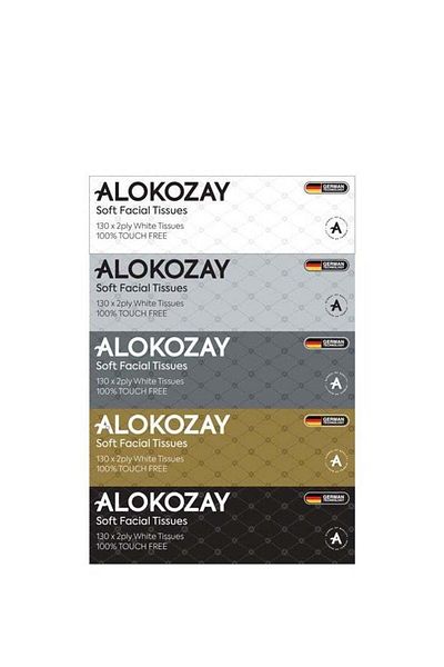 Alokozay 130 X 2 PLY SOFT FACIAL TOUCH FREE TISSUE PACK OF 5