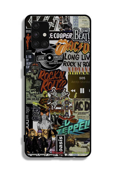 Tolwak غطاء حماية لهاتف سامسونج جالاكسي A71 4G، تحيا موسيقى الروك آند رول