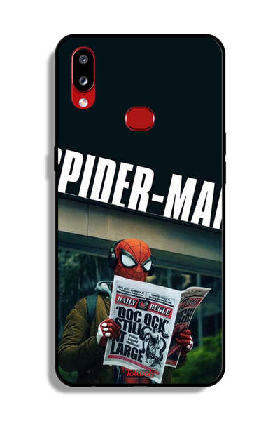 Tolwak غطاء حماية لهاتف Samsung Galaxy A10s بتصميم سبايدرمان يقرأ صحيفة