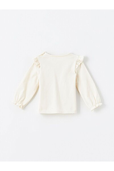 LC Waikiki LCW baby Crew Neck Long Sleeve Printed Baby Girl Blouse and Leggings 2 Pieces Set