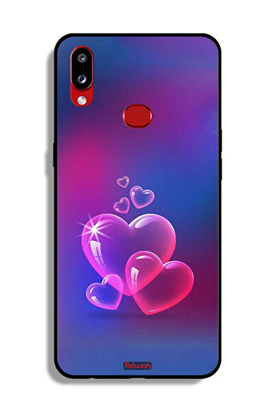 Tolwak غطاء حماية لهاتف سامسونج جالكسي A10s بنقشة قلوب الماء