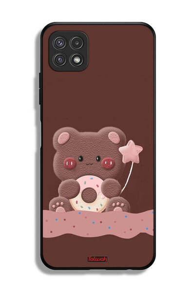 Tolwak غطاء حماية لهاتف سامسونج جالاكسي A22 5G بتصميم دب الدونات