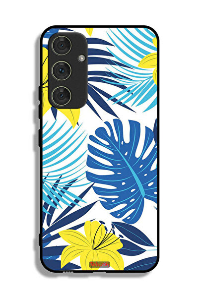 Tolwak غطاء حماية لهاتف سامسونج جالاكسي A54 5G برسومات ريش وزهور