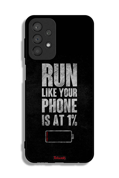 Tolwak غطاء حماية لهاتف Samsung Galaxy A23، اركض كما لو أن هاتفك يعمل بنسبة 1%