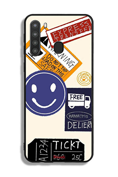Tolwak Samsung Galaxy A21 Protective Case Cover Free Express Transfer Sticker